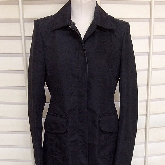 Karen Millen Coat - Black Button Down Coat - Picture 2 of 8